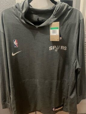 Nike Spurs Olive Green Lightweight Hoodie